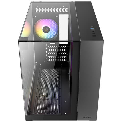 Antec CX600M Trio ARGB Mini Tower Negro, Transparente, ITX, Micro-ITX, Vidrio