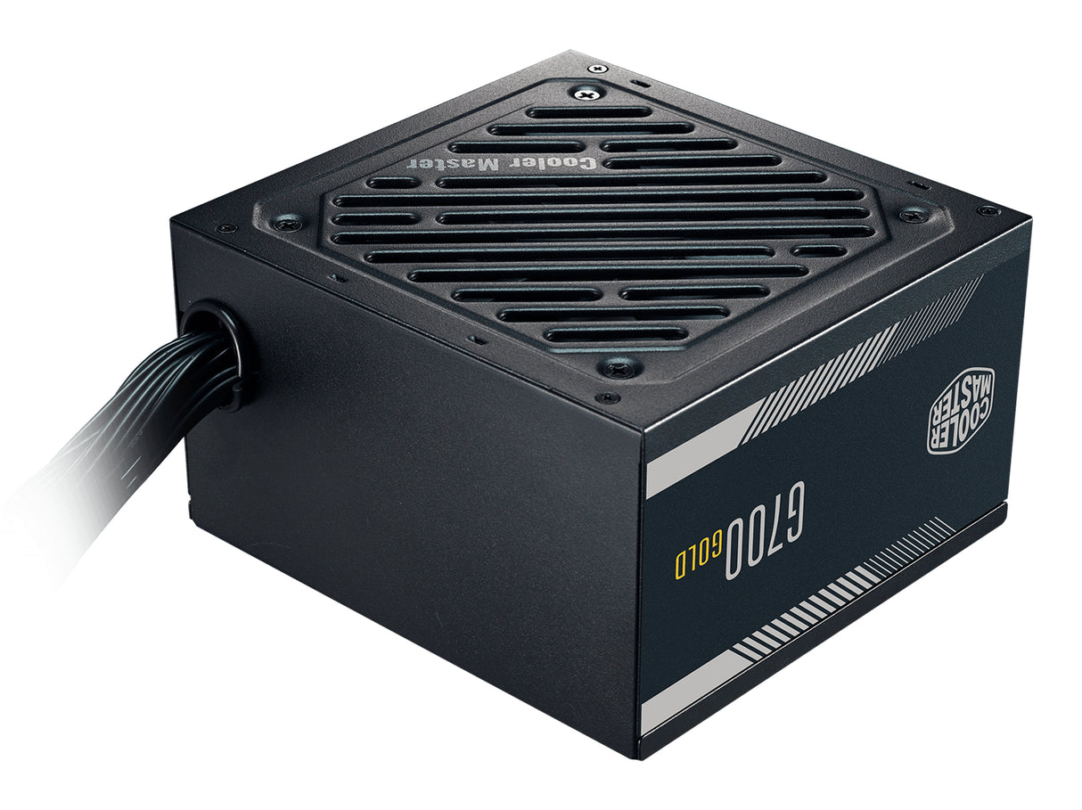 Cooler Master G700 Gold unidad de fuente de alimentación 700 W 24-pines ATX ATX Negro, 100 - 240 V, Activo, 100 W