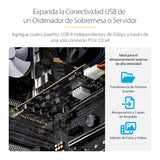 StarTech.com Tarjeta PCI Express de 4 Puertos USB-A - Tarjeta PCIe USB 3.2 de 5Gbps - 4 Controladores USB Independientes