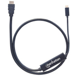 Manhattan Cable adaptador USB-C a HDMI Cable Derecho Derecho 1 m USB Tipo C