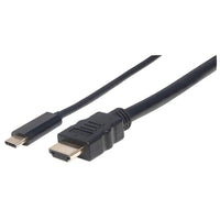 Manhattan Cable adaptador USB-C a HDMI Cable Derecho Derecho 1 m USB Tipo C