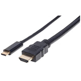 Manhattan Cable adaptador USB-C a HDMI Cable Derecho Derecho 2 m USB Tipo C