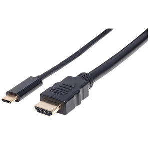 Manhattan Cable adaptador USB-C a HDMI Cable Derecho Derecho 2 m USB Tipo C