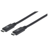 Cable USB Tipo C MANHATTAN USB-C macho a USB-C macho