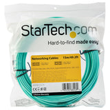 StarTech.com Cable de 1m de Fibra Óptica Multimodo LC/UPC a LC/UPC OM4 - 50/125µm - Fibra LOMMF/VCSEL - Redes de 100G - 