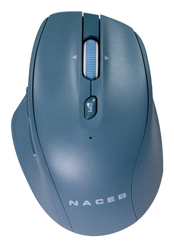 Naceb Technology Na-0139 ratón Diestro RF inalámbrico 1600 DPI, Azul, Na-0139A