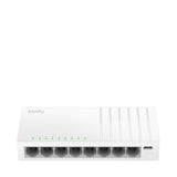 Cudy FS108D dispositivo de redes Fast Ethernet (10/100) Blanco, Bidireccional completo (Full duplex)