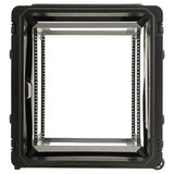 SKB 20" Deep 12U Roto Shockmount Rolling Rack caja para equipo Maletín con ruedas Negro