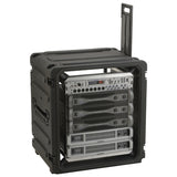 SKB 20" Deep 12U Roto Shockmount Rolling Rack caja para equipo Maletín con ruedas Negro