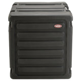 SKB 20" Deep 12U Roto Shockmount Rolling Rack caja para equipo Maletín con ruedas Negro