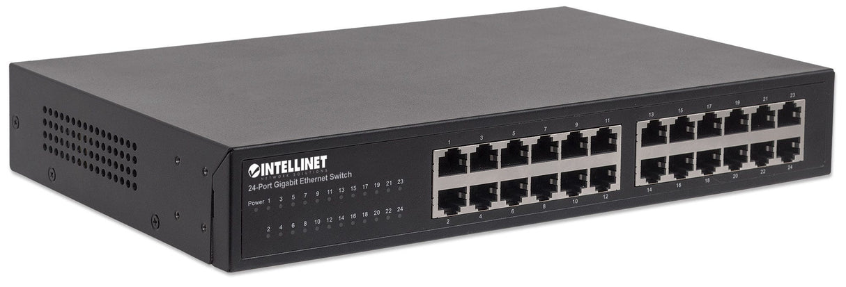 Intellinet Commutateur réseau (switch) Gigabit Ethernet 24 ports, 24 ports RJ45, IEEE 802.3az (Ethernet éco-énergétique)