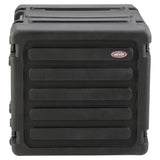 SKB 20" Deep 10U Roto Shockmount Rolling Rack caja para equipo Maletín con ruedas Negro