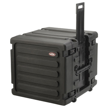SKB 20" Deep 10U Roto Shockmount Rolling Rack caja para equipo Maletín con ruedas Negro