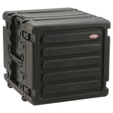 SKB 20" Deep 10U Roto Shockmount Rolling Rack caja para equipo Maletín con ruedas Negro