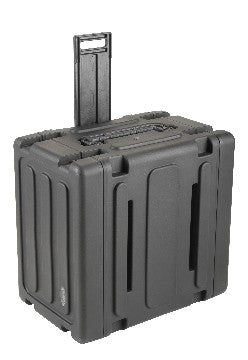 SKB 20" Deep 6U Roto Shockmount Rolling Rack caja para equipo Maletín con ruedas Negro