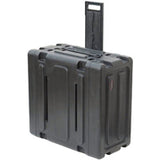 SKB 20" Deep 4U Roto Shockmount Rolling Rack caja para equipo Maletín con ruedas Negro