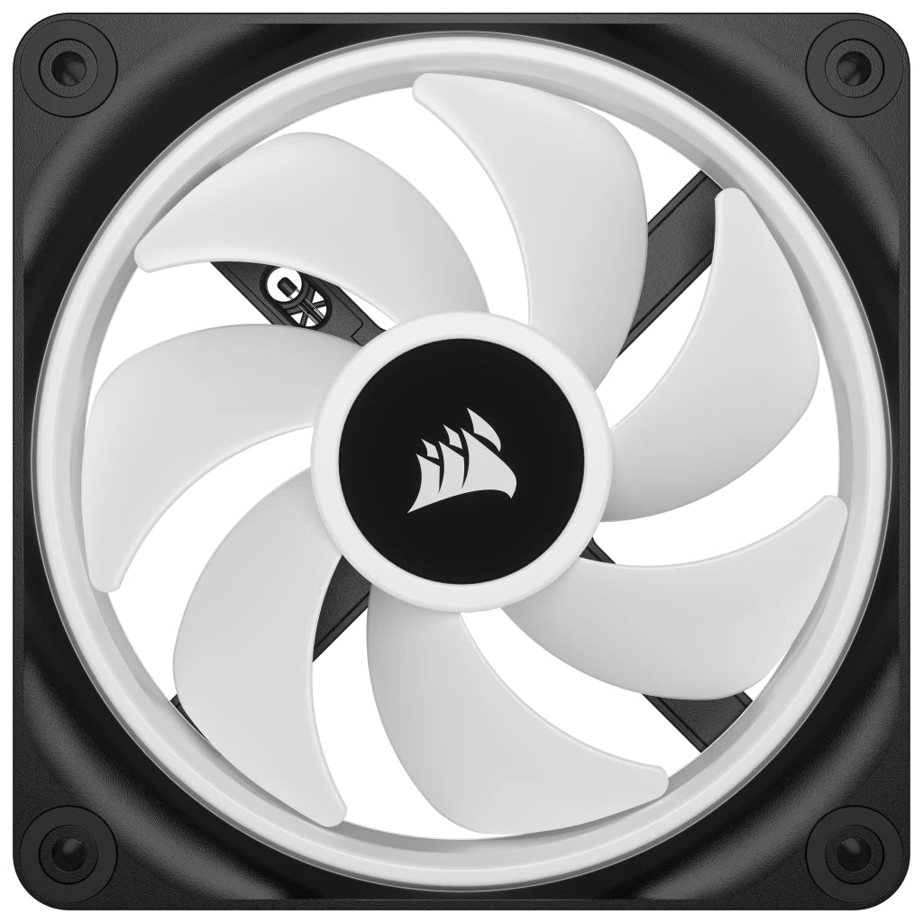 Corsair CUE LINK QX120 RGB Carcasa del ordenador Ventilador 12 cm Negro, Blanco 1 pieza(s)