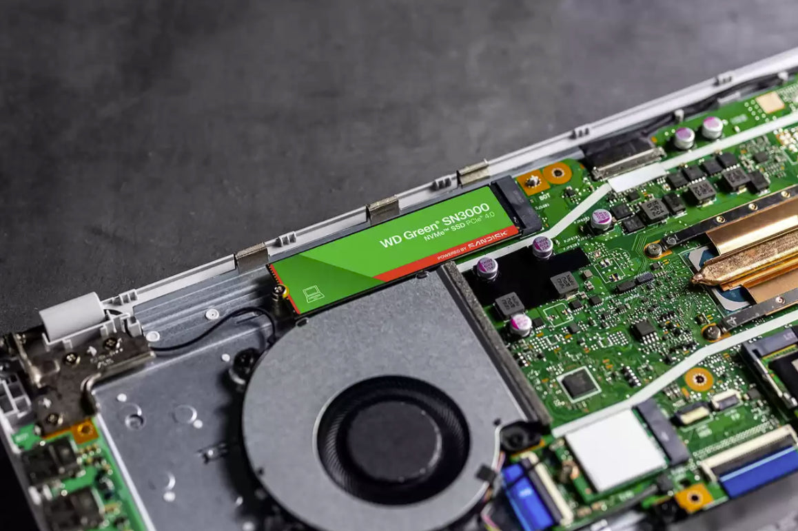 WD SSD Interno Green SN3000 1TB M.2 2280 NVMe PCIe Gen4, 5000 MB/s Lectura, 4200 MB/s Escritura