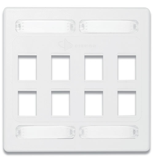 Siemon 10GMX-FPD08-02 panel de parcheo