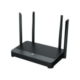 Netis System NX31 router inalámbrico Gigabit Ethernet Doble banda (2,4 GHz / 5 GHz) Negro, Wi-Fi 6 (802.11ax), Enrutador