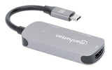 Manhattan Hub/dock USB-C, puertos (3): HDMI, USB-A y USB-C, con Power Delivery (PD) 100 W- requiere