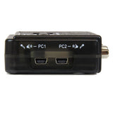 StarTech.com Juego de Conmutador KVM de 2 puertos con todo incluido - USB - Audio y Vídeo VGA Interruptores KVM 2 USB 2K