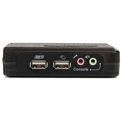 StarTech.com Juego de Conmutador KVM de 2 puertos con todo incluido - USB - Audio y Vídeo VGA Interruptores KVM 2 USB 2K