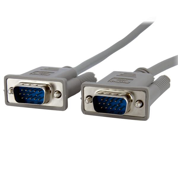 StarTech.com Cable de Vídeo 1,8m para Monitor VGA - HD15 Macho a Macho - Gris Cable 1,8 m VGA (D-Sub) VGA (D-Sub) Macho