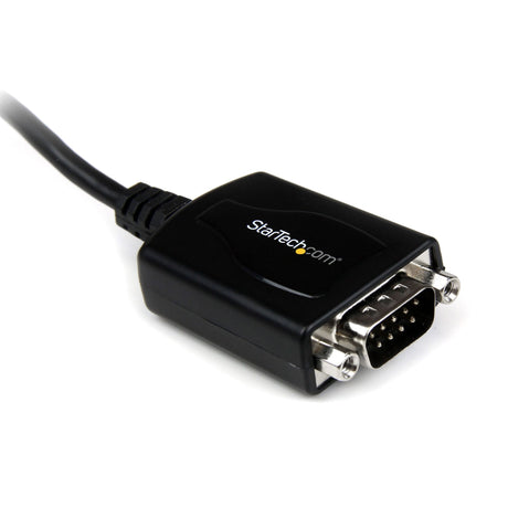 StarTech.com Cable 0,3m USB a Puerto Serie Serial RS232 DB9 con Retención del Puerto de Asignación COM tarjetas y adaptadores de interfaz Negro CE, FCC Mac OS X 13.0 Ventura RoHS