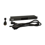 Tripp Lite PDUH20DV PDU Básico Monofásico de 1.6-3.8kW de 100V ~ 240V, 14 Tomacorrientes (12 C13 y 2 C19), C20 con Adapt