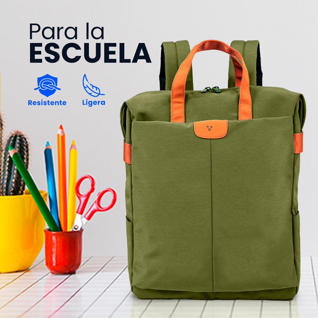 Vorago BP-301-GR mochila City backpack Verde, Ciudad, Compartimento del portátil
