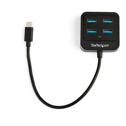 StarTech.com Hub Concentrador USB C de 4 Puertos - Ladrón USB Tipo C a 4 Puertos USB A - Hub USB Tipo C USB 3.2 Gen 2 de