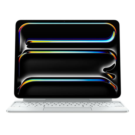 Apple Magic Keyboard QWERTY Italiano Blanco, Trackpad, Interruptor de llave de tijera