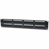 560283 - Intellinet Panneau de brassage Cat6, UTP, 48 ports, 2U, noir paneles de parcheo Ethernet rápido, Gigabit Ethernet 48 RJ-45 Oro