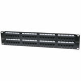 560283 - Intellinet Panneau de brassage Cat6, UTP, 48 ports, 2U, noir paneles de parcheo Ethernet rápido, Gigabit Ethernet 48 RJ-45 Oro