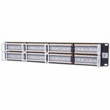 560283 - Intellinet Panneau de brassage Cat6, UTP, 48 ports, 2U, noir paneles de parcheo Ethernet rápido, Gigabit Ethernet 48 RJ-45 Oro
