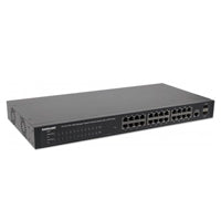 POE SWITCH GB 24 PTOS 19" 30W/PTO, 240W + 2 SFP