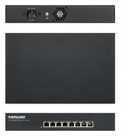 Manhattan Switch 8 Puertos PoE 10/100/1000, Modelo 560641, Soporte IP