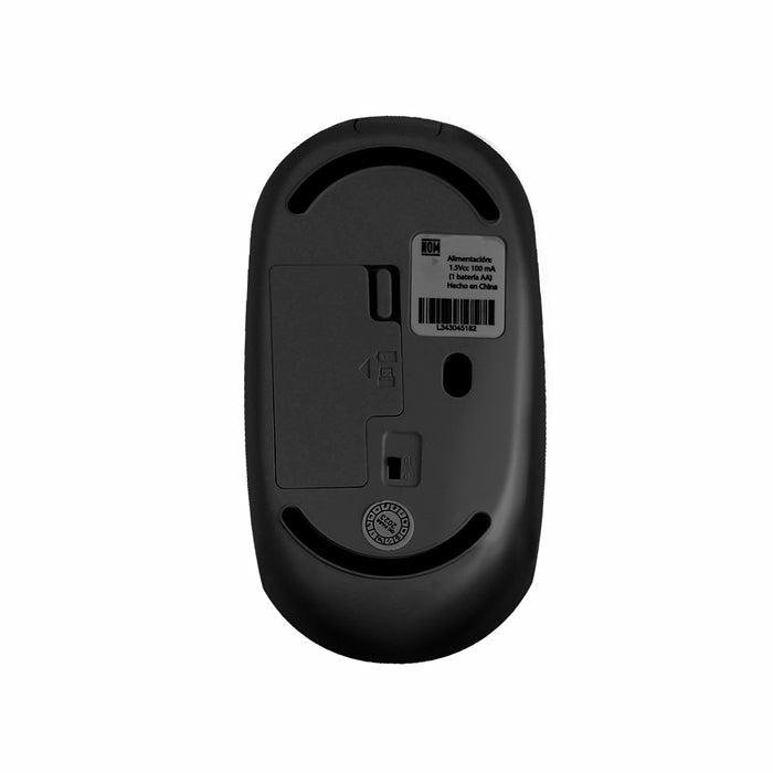 Perfect Choice PC-045175 ratón Ambidiestro RF Wireless + USB Type-C 1000 DPI, Negro