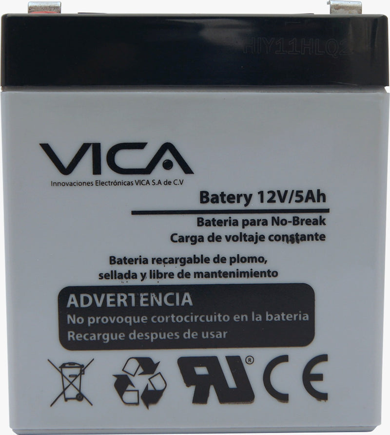 BATERIA VICA DE REMPLAZO PARA NO BREAK 12V 5AH