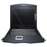 PLANET KVM-210-08M interruptor KVM Montaje en rack Negro