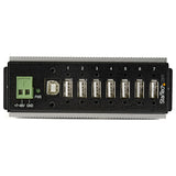 StarTech.com Hub USB 2.0 de 7 Puertos - Hub Ladrón Industrial USB-A (7x USB-A) de Metal con ESD &amp; Protección Contra 
