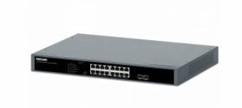 Intellinet Switch PoE Gigabit 16 Ptos, 30W/Pto, 250W, 2 Ptos SFP, Rack 19"
