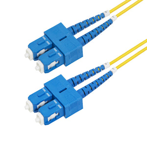 StarTech.com Cable de Fibra Óptica Dúplex SC a SC (UPC) OS2 Monomodo de 1m - 9/125µm - 40G/100G - Resistente a Dobleces 
