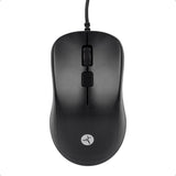 TechZone TZACMOA01 ratón Hogar Ambidiestro USB tipo A IR LED 1200 DPI, Negro