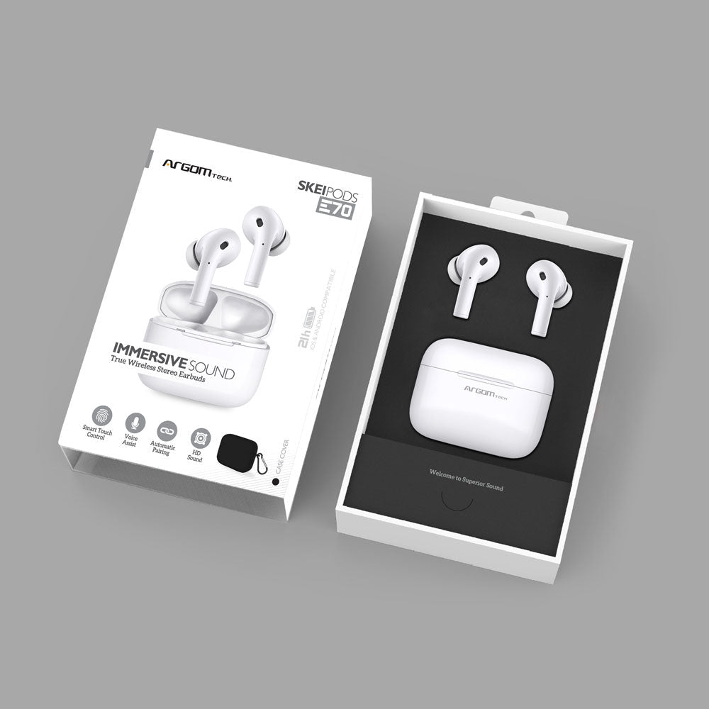 ArgomTech ARG-HS-5070PK audífono y auriculare Auriculares True Wireless Stereo (TWS) Intra auditivo Llamadas/Música Blue
