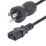 StarTech.com PXTMG1013 Cables de transmisión Negro Macho 125 V