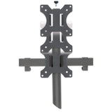 Manhattan Soporte triple de sobremesa para 3 monitores, pantallas 10"–27", montaje traseros con abrazadera, Co
