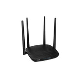 Tenda AC5 1200MBPS DUAL-BAND ROUTER router inalámbrico Ethernet rápido Doble banda (2,4 GHz / 5 GHz) Negro, Wi-Fi 5 (802