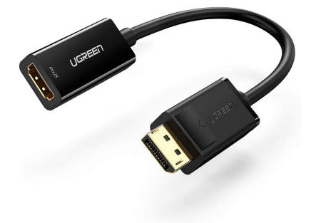 Ugreen 40363 adaptador de cable de vídeo 0,25 m DisplayPort HDMI Negro